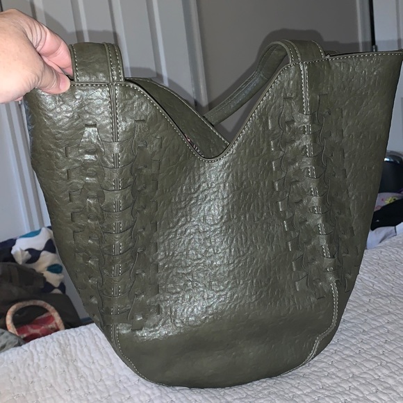 Anthropologie Handbags - Anthropologie vegan leather shoulder bag